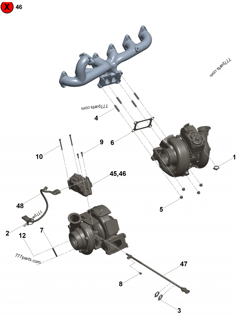 5498269 Turbocharger actuator kit - Cummins spare part