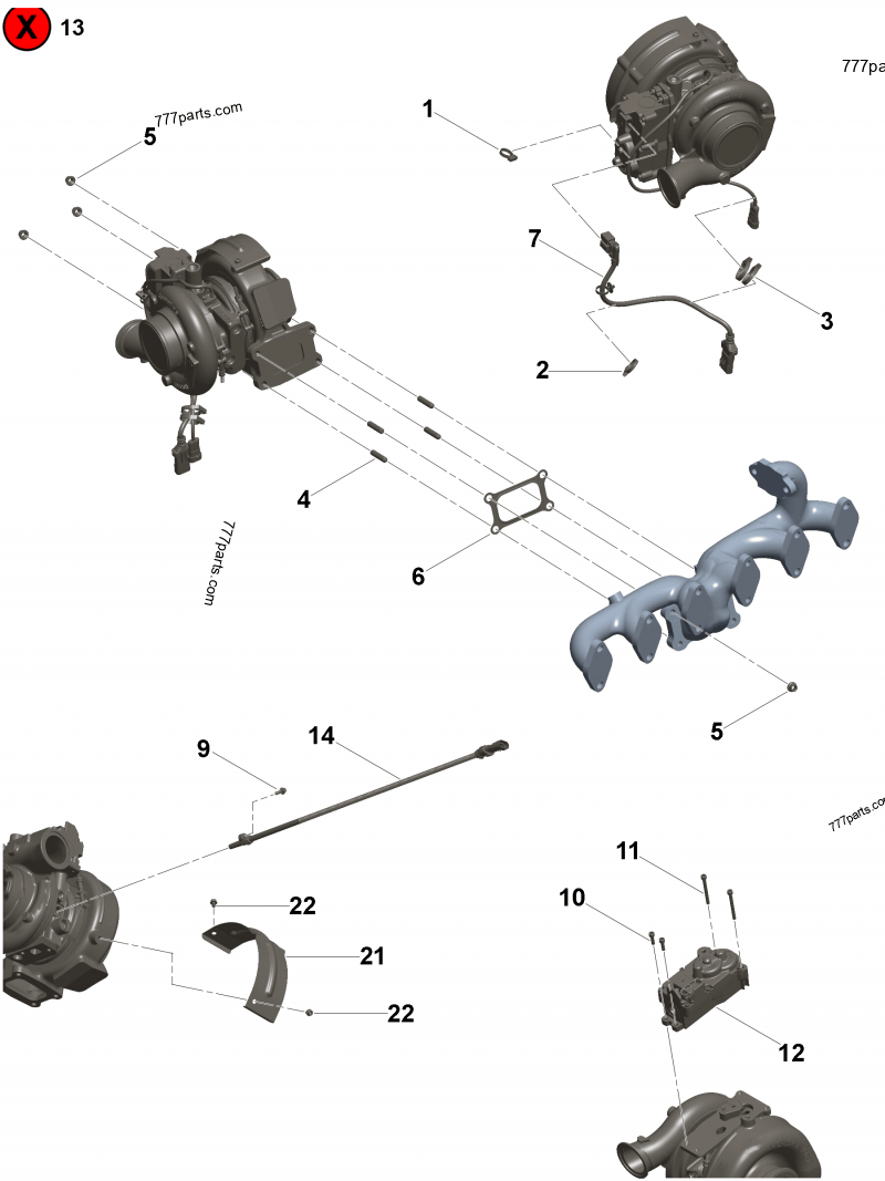 Turbocharger Actuator 4032805 For Cummins Engine ISB ISB6.7 QSB6.7