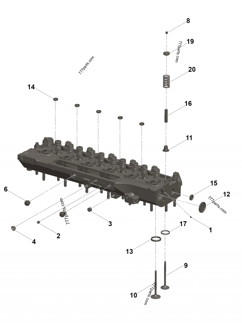 5529516 Cylinder head gasket - Cummins spare part | 777parts.com