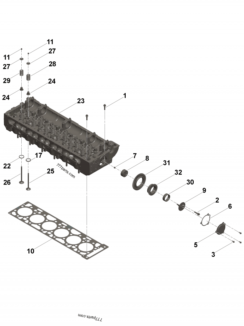 5530874 Idler shaft - Cummins spare part | 777parts.com