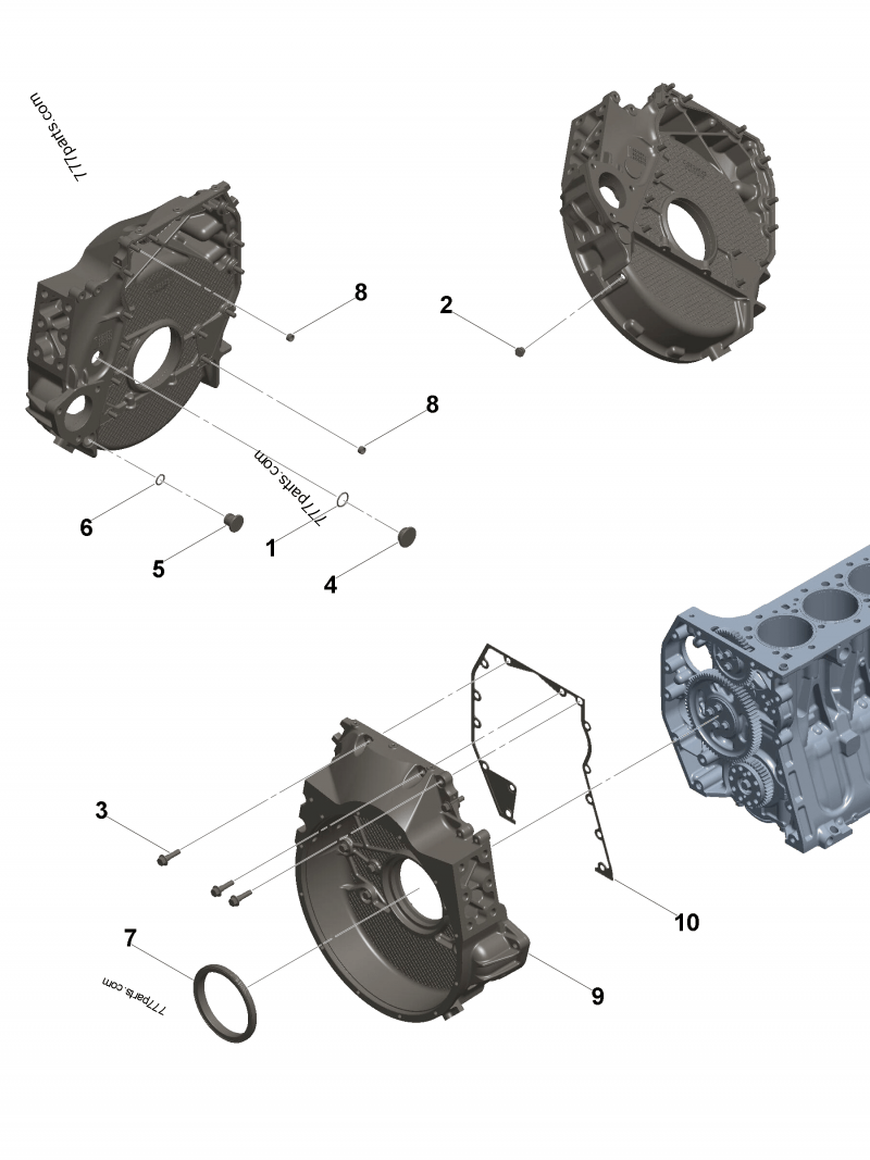 5537384 Flywheel housing gasket - Cummins spare part