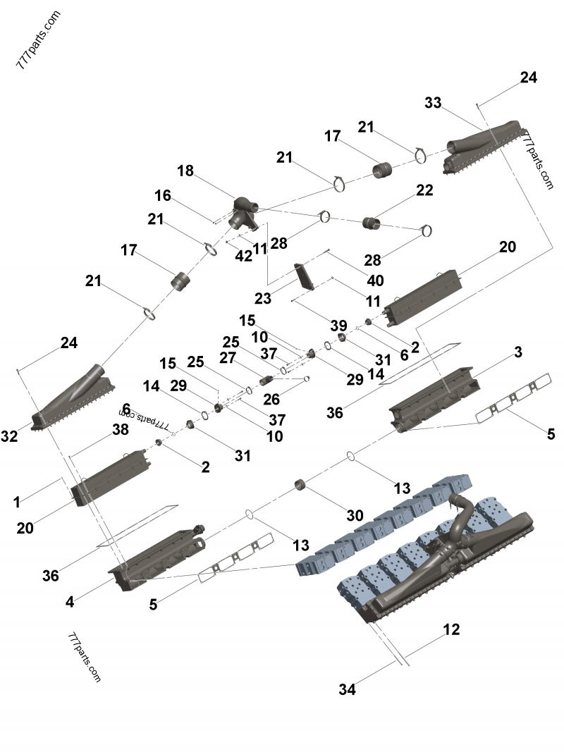 5540851 Aftercooler cover gasket - Cummins spare part | 777parts.com