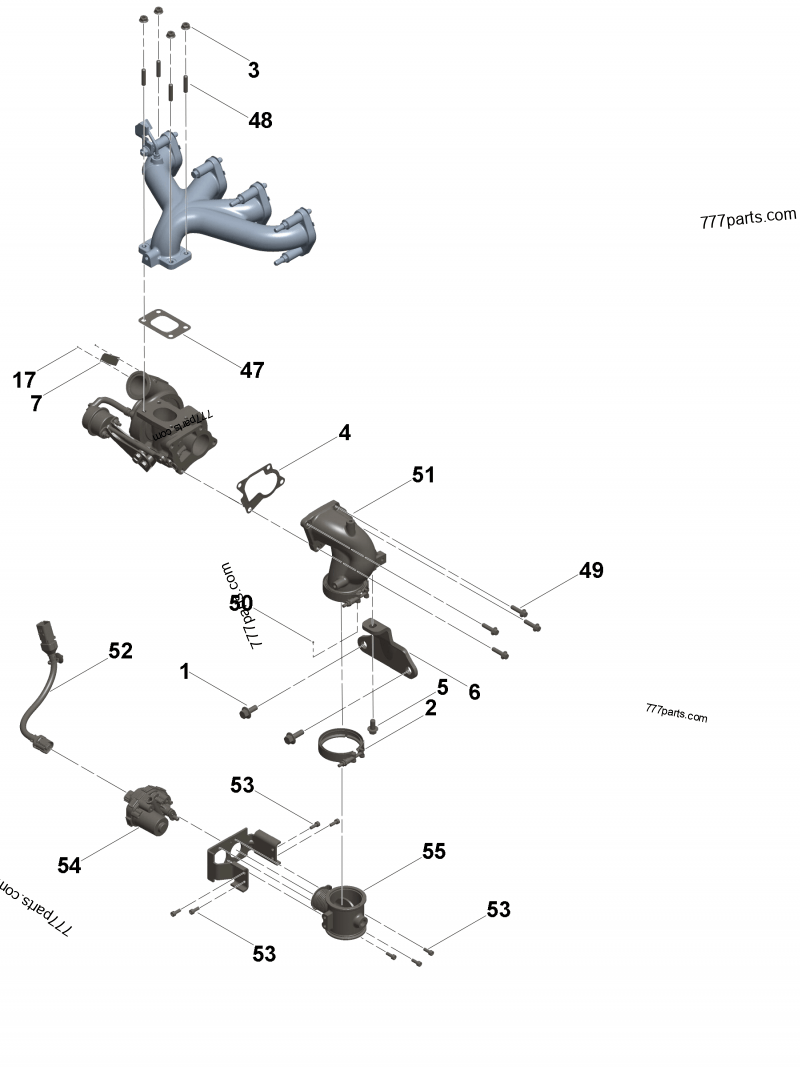 5555649 Turbocharger - Cummins spare part | 777parts.com 