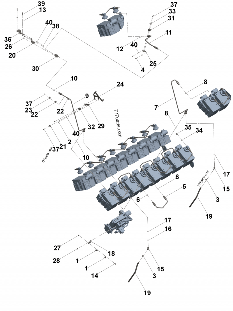 2896831 Injector fuel supply tube - Cummins spare part