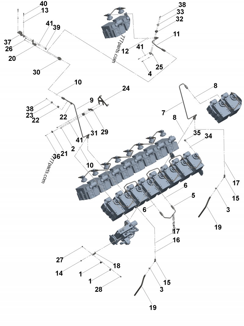2896832 Injector fuel supply tube - Cummins spare part | 777parts.com 