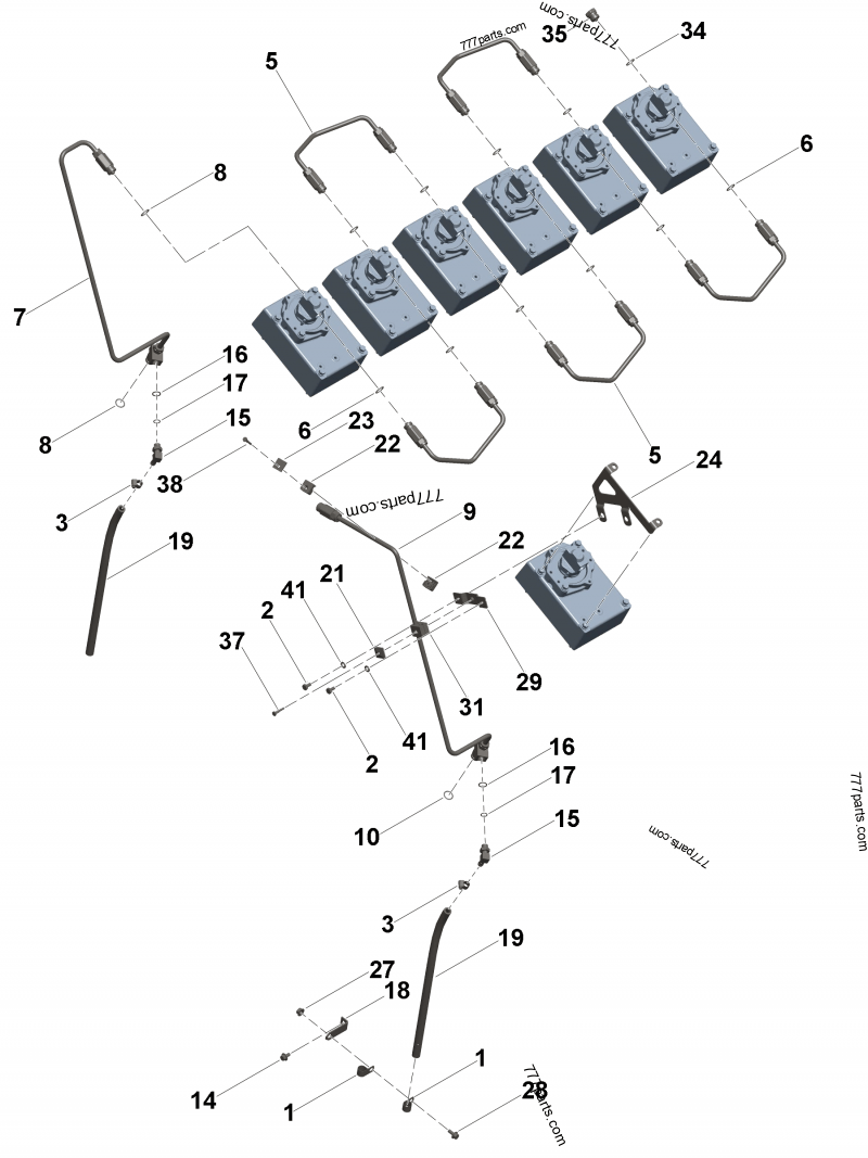2896832 Injector fuel supply tube - Cummins spare part | 777parts.com 