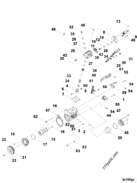 2897458 Fuel pump gear - Cummins spare part | 777parts.com