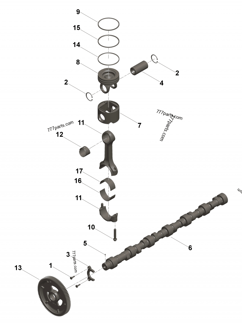 5566471 Connecting rod bearing - Cummins spare part | 777parts.com