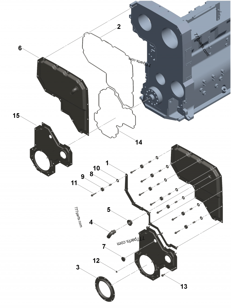 5579061 Gear cover kit - Cummins spare part | 777parts.com