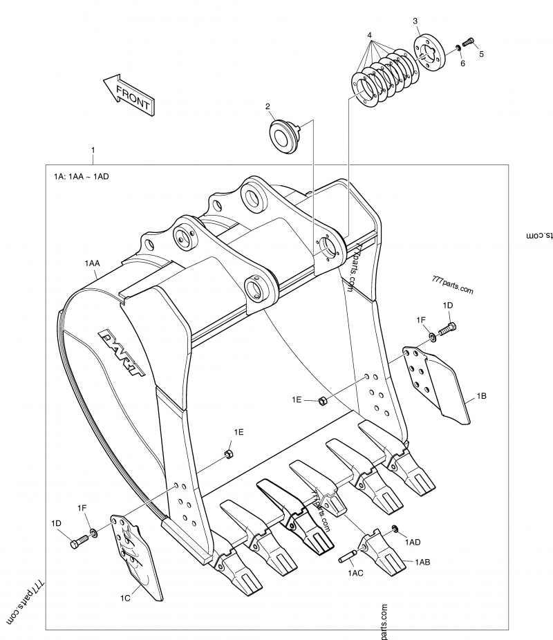 ゆの『drawing』 114-00246 WASHER, LOCKING - 11400246 - Doosan spare part