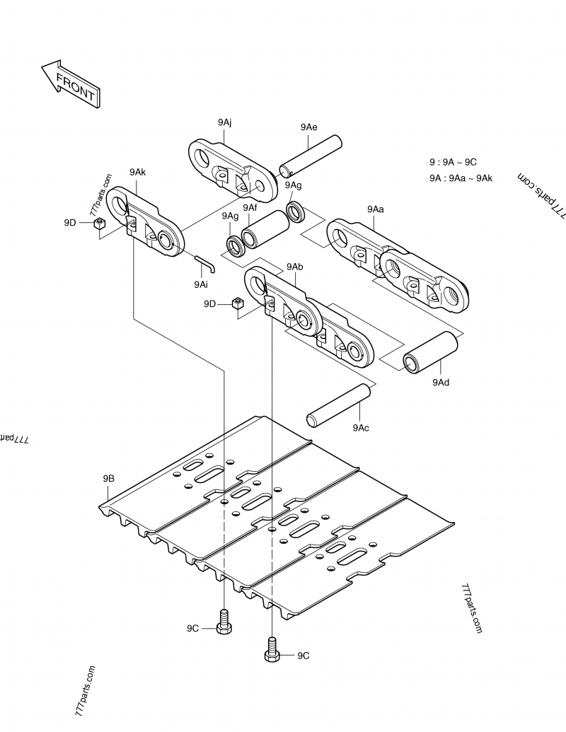 2272-1074 TRACK LINK ASS'Y - 22721074 - Doosan spare part