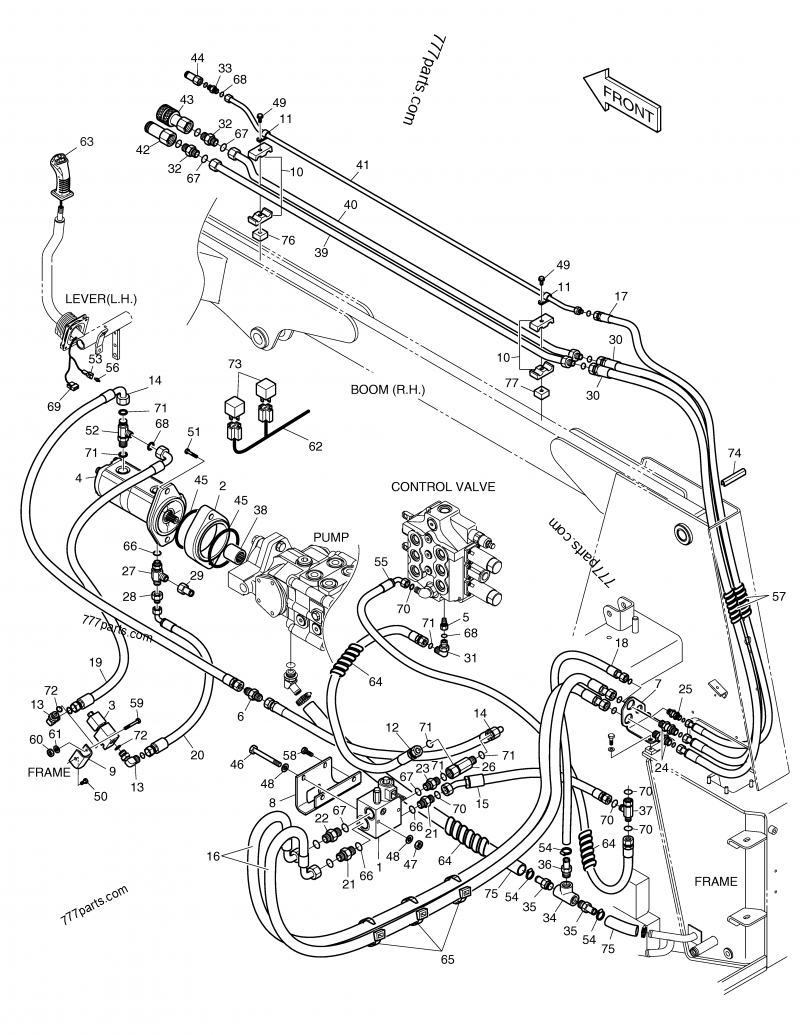 K1020085 TEE - Doosan spare part | 777parts.com