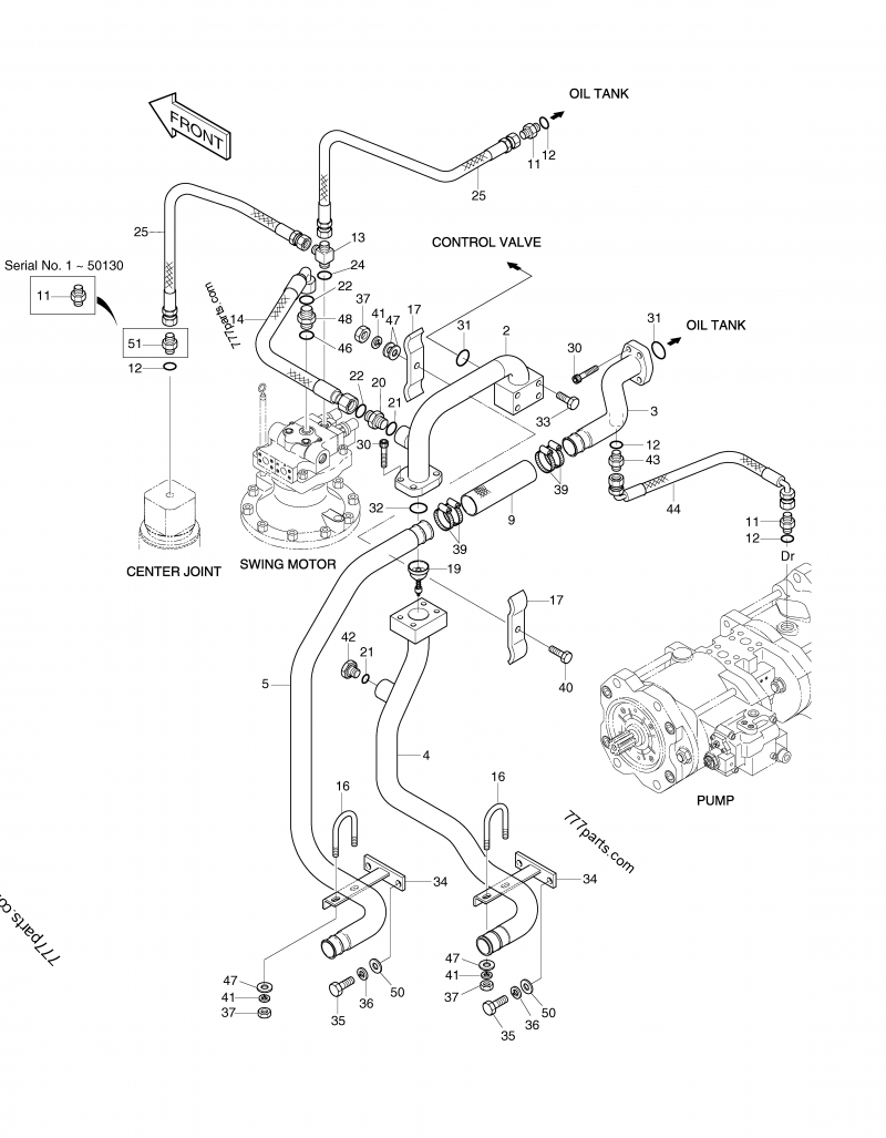 2420-9262B VALVE, BY-PASS - 24209262b - Doosan spare part | 777parts.com