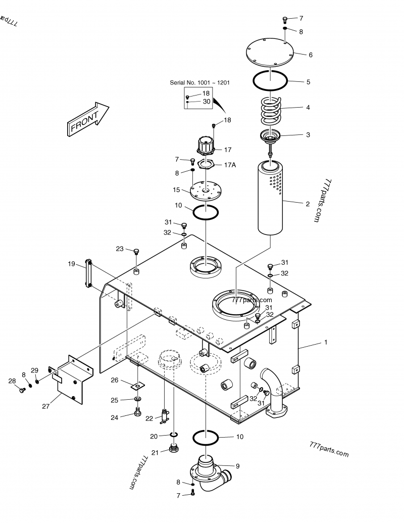 2426-1175 VALVE, BY-PASS - 24261175 - Doosan spare part | 777parts.com