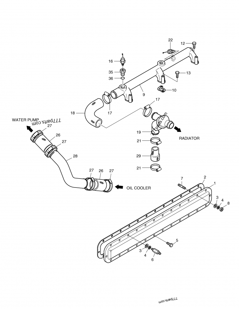 66.27435-6008 WATER TEMP SWITCH THERMO - 66274356008 - Doosan