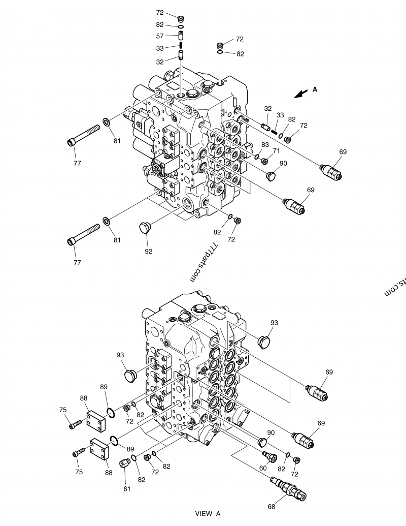181-00633 PLUG, ASS'Y -PX, PY(KVMG270) - 18100633 - Doosan spare