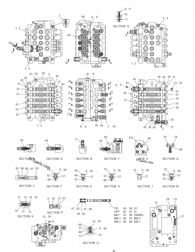 181-00113 PLUG ASS'Y, OVER LOAD - 18100113 - Doosan spare part ...