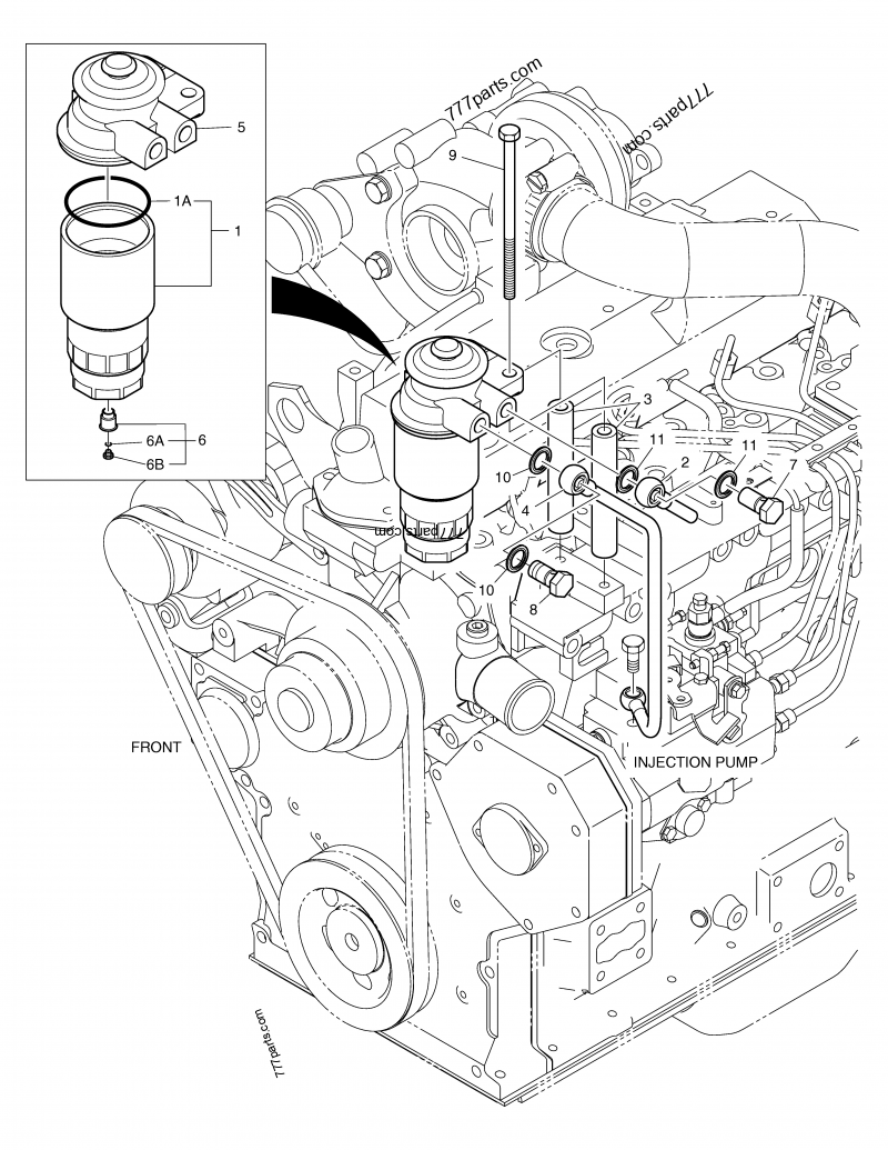 K1022448 PLUG, DRAIN - Doosan spare part | 777parts.com