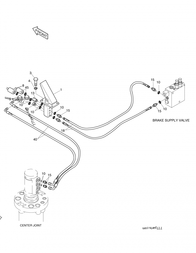 24209428B VALVE, FOOT BRAKE 24209428b Doosan spare part