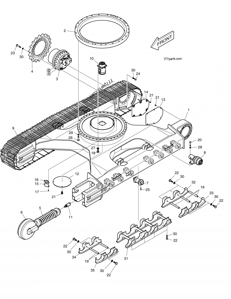 2274-1014G SPRING, TRACK - 22741014g - Doosan spare part