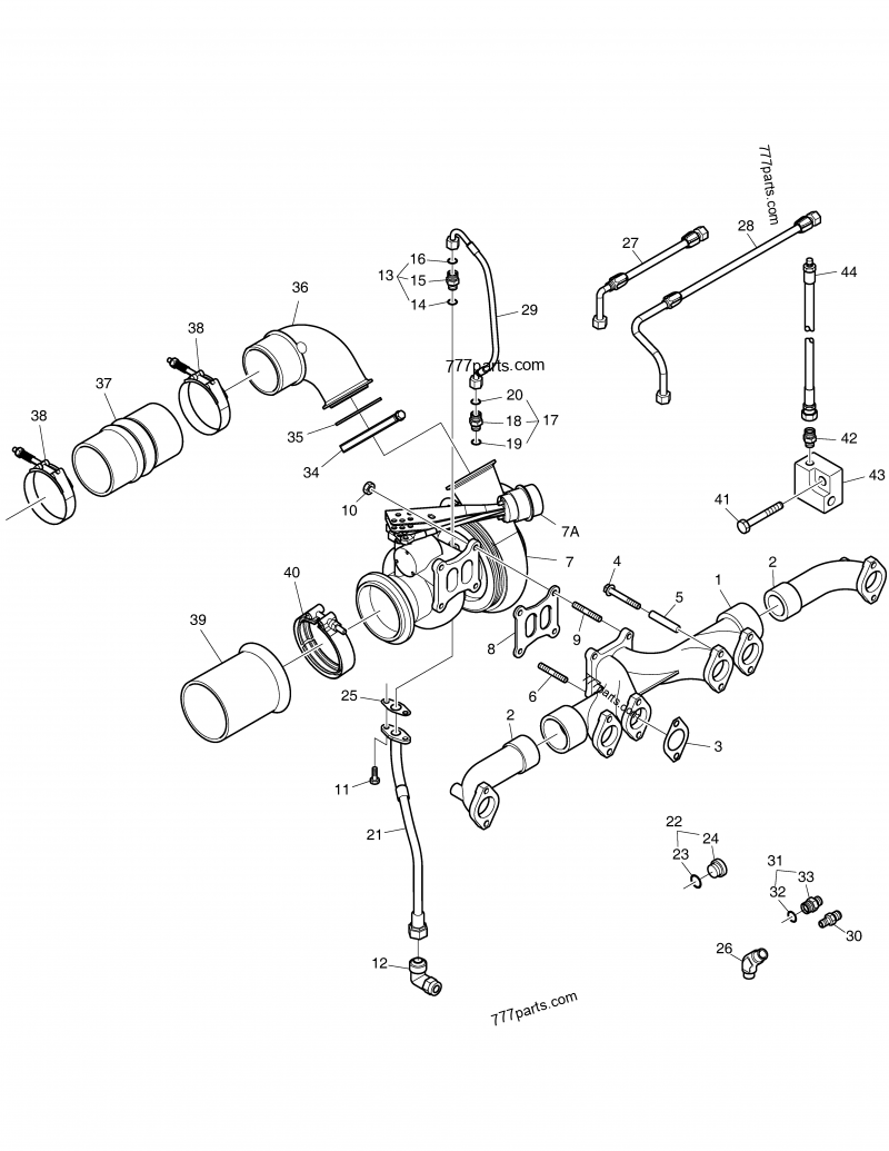 K9003192 CONNECTION, TUR OIL DRAIN Doosan spare part