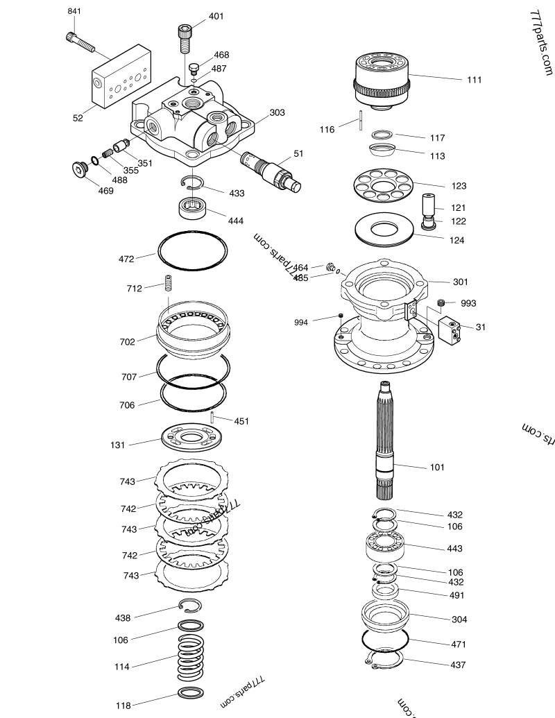 K9002875 SEAL KIT, SWING MOTOR - Doosan spare part