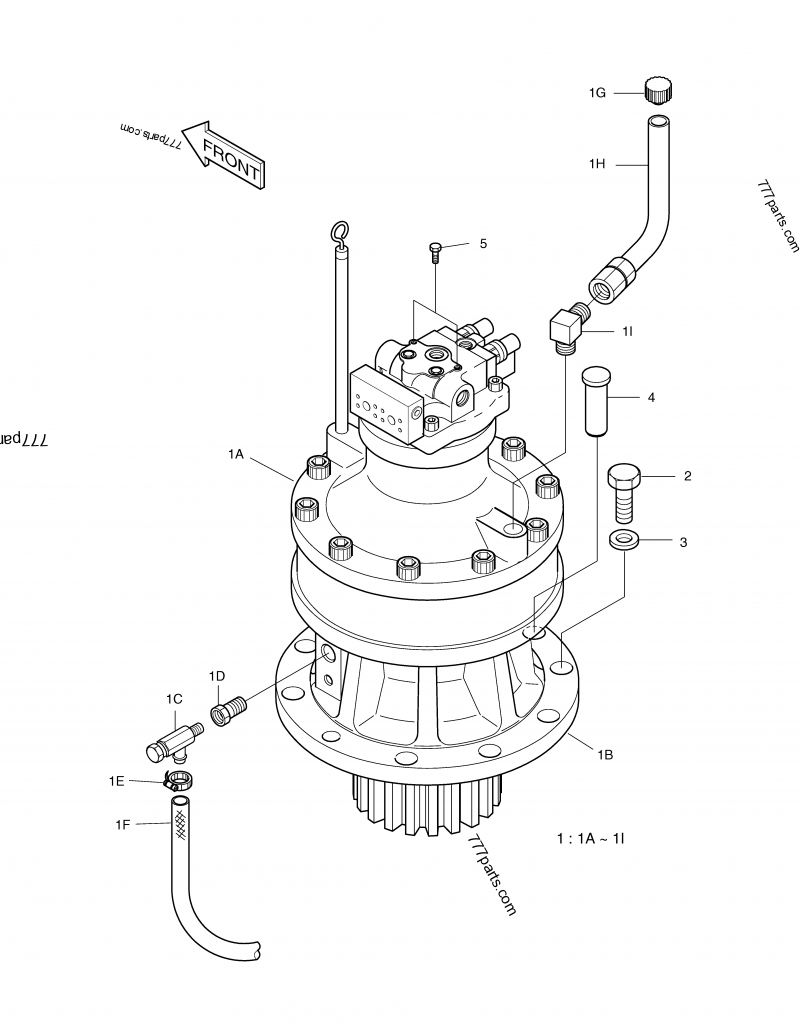401-00065C SWING DEVICE SUB ASS'Y - 40100065c - Doosan spare