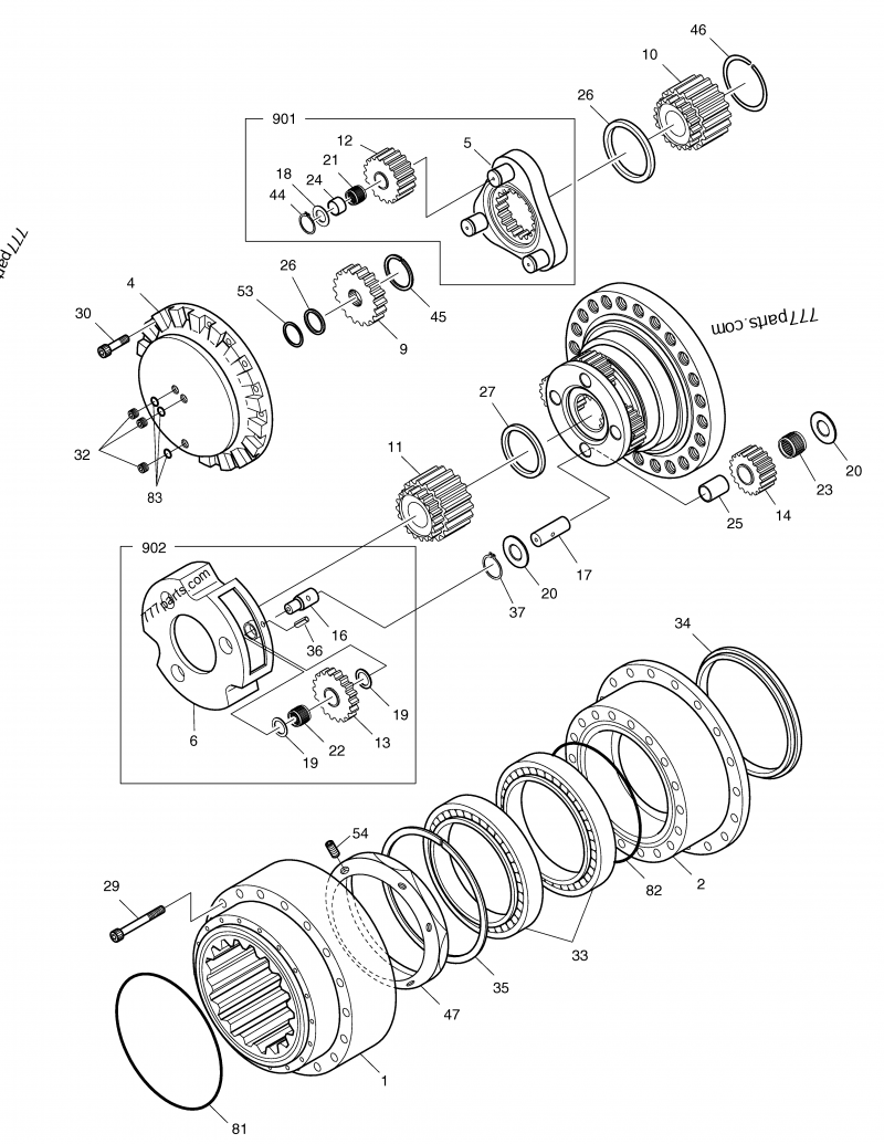 404-00081 GEAR, SUN NO.2 - 40400081 - Doosan spare part