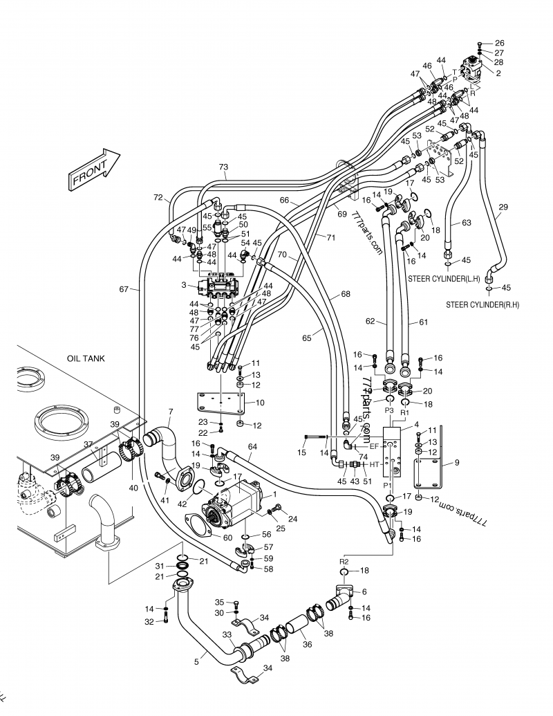 420-00410A VALVE, UNLOADING - 42000410a - Doosan spare part | 777parts.com