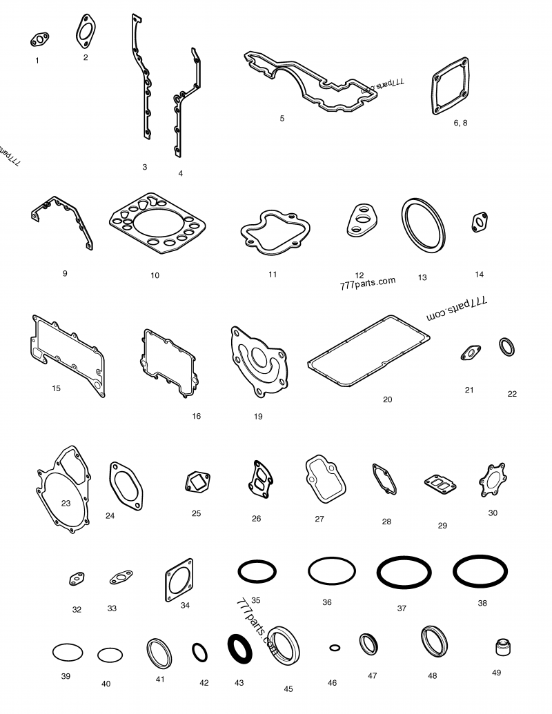 65.96601A0237 GASKET. - 6596601a0237 - Doosan spare part