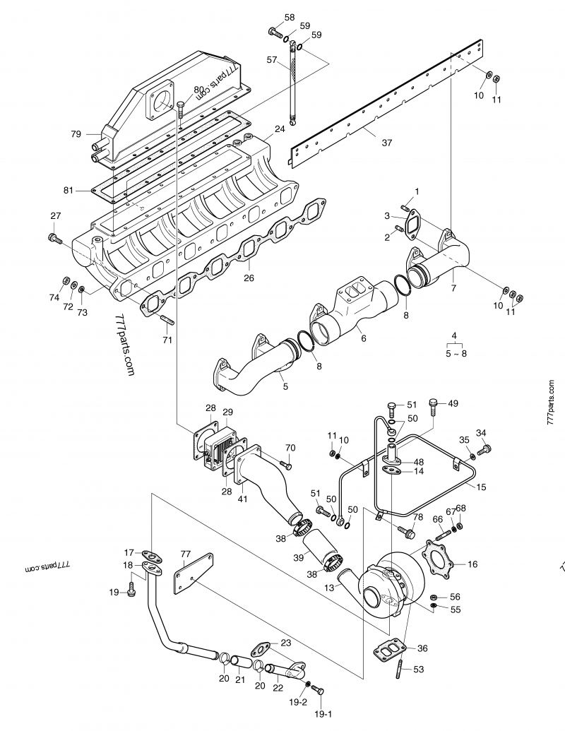 65.96301-0327 Hose Rubber - 65963010327 - Doosan spare part