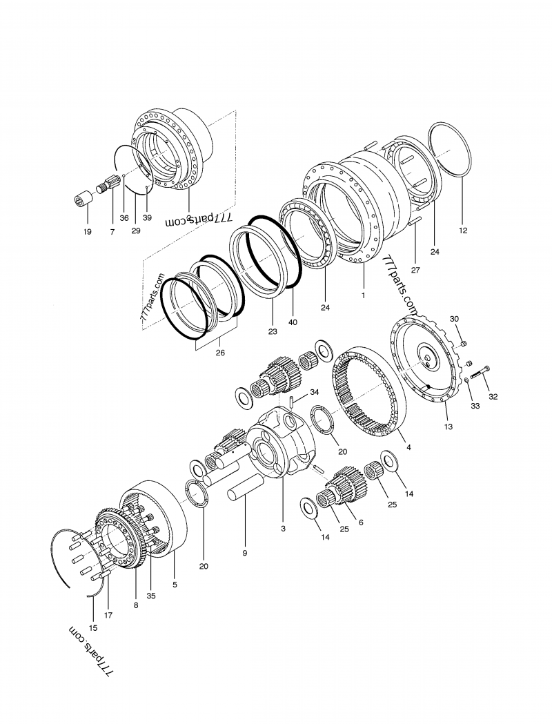 1.404-00002 GEAR, COUPLING - 140400002 - Doosan spare part