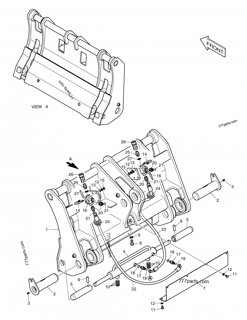 K1010458 ADAPTER - Doosan spare part | 777parts.com