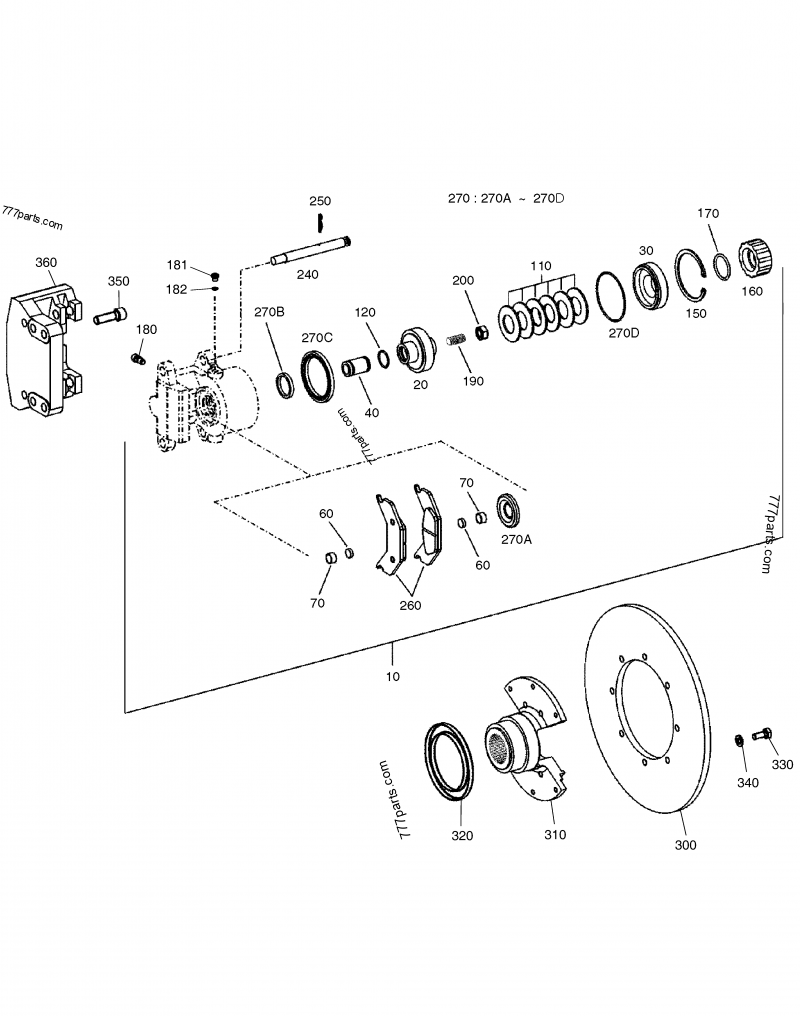 K9000604 DISC, BRAKE - Doosan spare part | 777parts.com