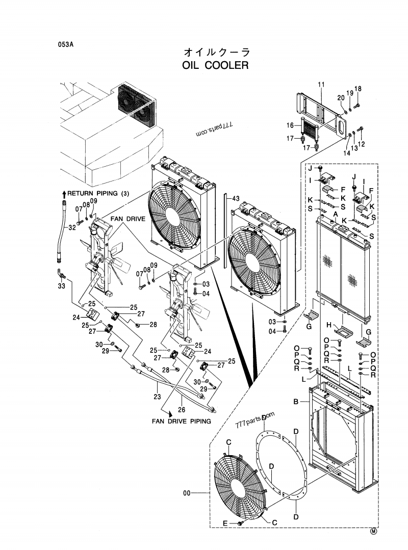 4427952 OIL COOLER - Hitachi spare part | 777parts.com