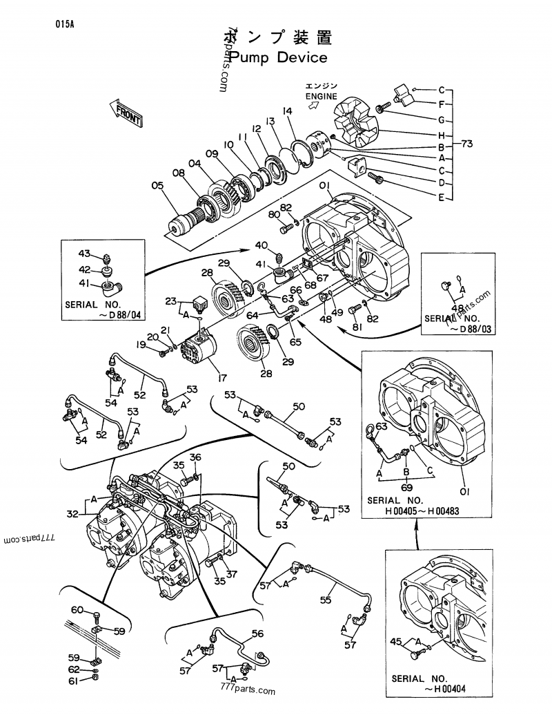 3035852 GEAR - Hitachi spare part | 777parts.com