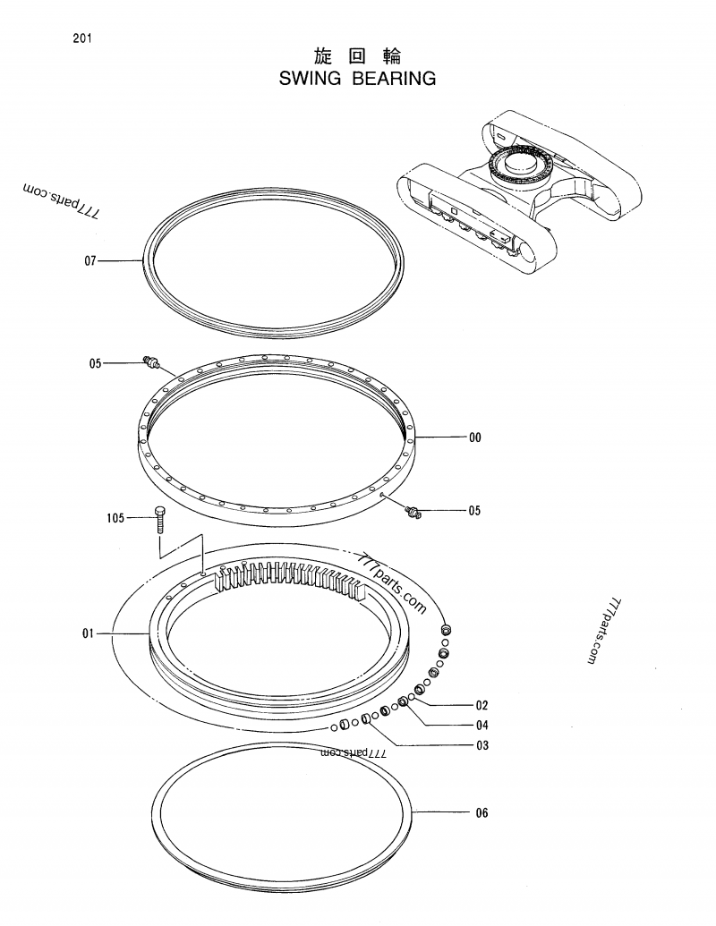 4127708 SPACER - Hitachi spare part | 777parts.com