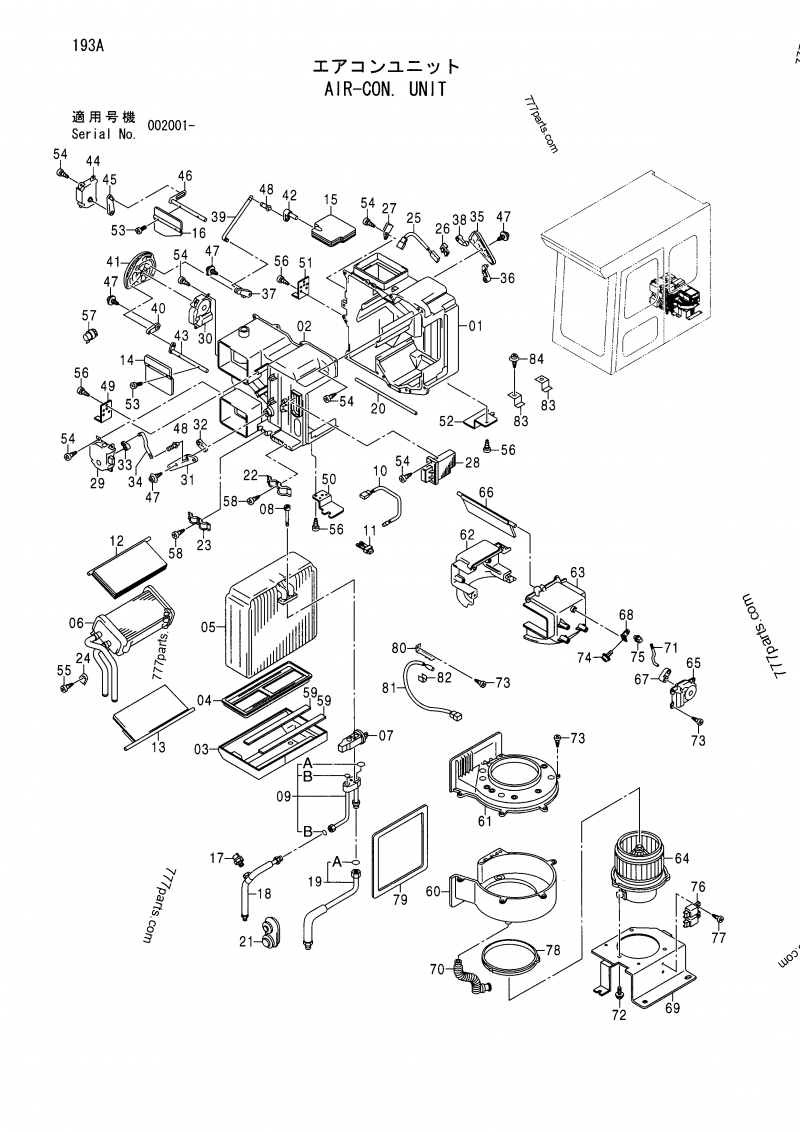 4418147 THERMOSTAT - Hitachi spare part | 777parts.com