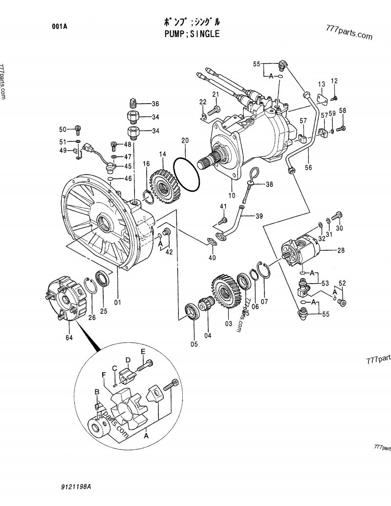 M340816 BOLT - Hitachi spare part | 777parts.com