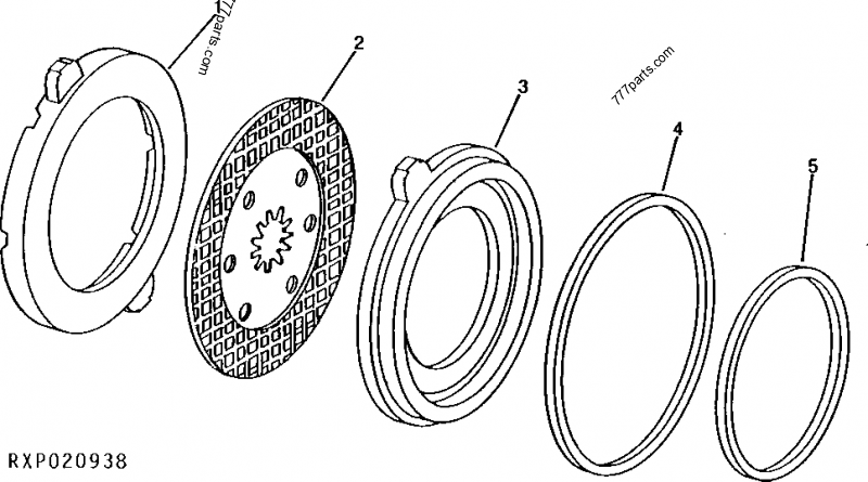 RE51683 BRAKE DISK - Hitachi spare part | 777parts.com