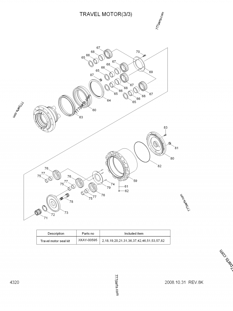 XKAY00593 BEARINGANGULAR xkay00593 Hyundai spare part
