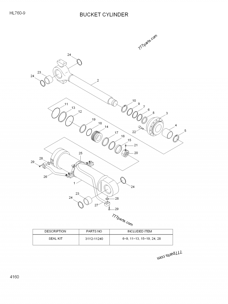 Y220085011 SEALROD y220085011 Hyundai spare part