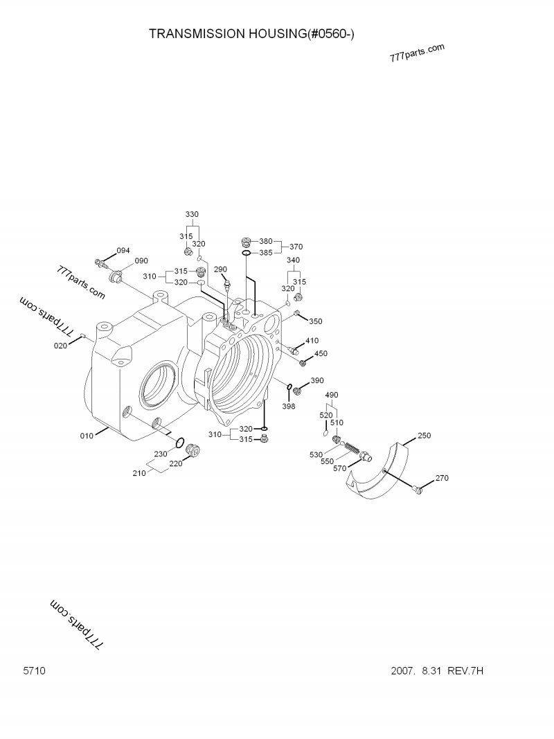 ZGAQ-02001 HOUSING - zgaq02001 - Hyundai spare part | 777parts.com