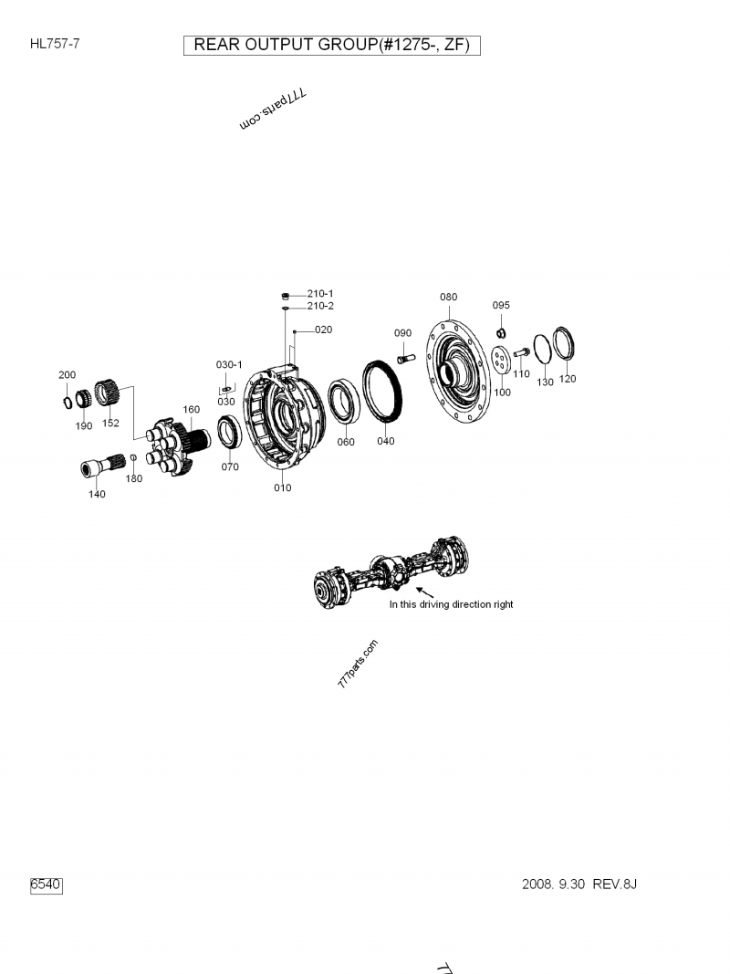 ZGAQ-02587 PLANET CARRIER - zgaq02587 - Hyundai spare part