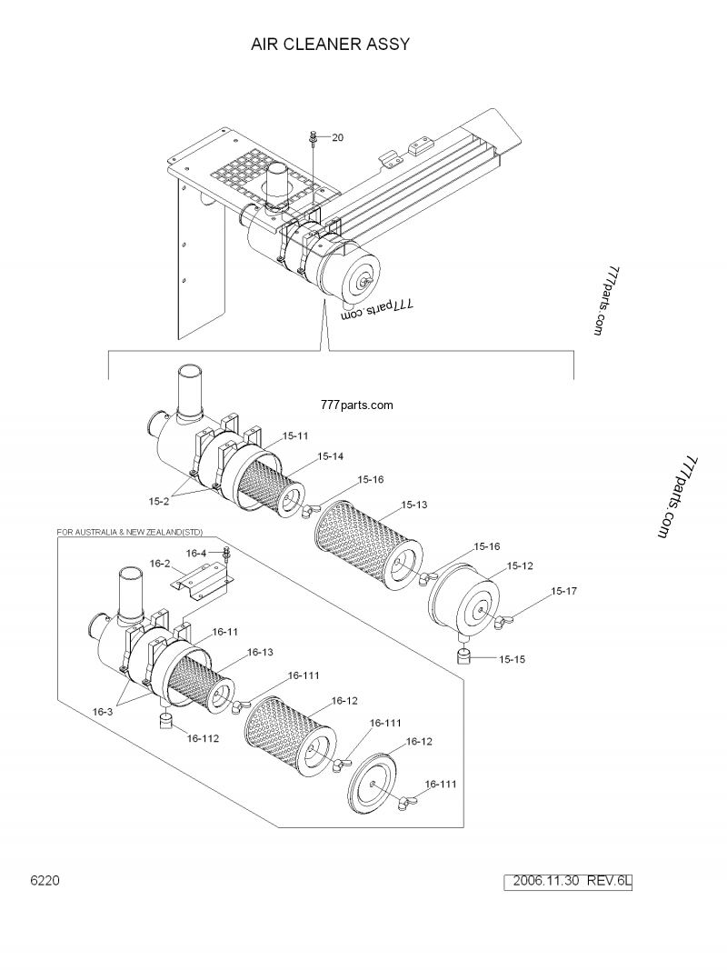 11N6-20010 AIR CLEANER SUB ASSY - 11n620010 - Hyundai spare part