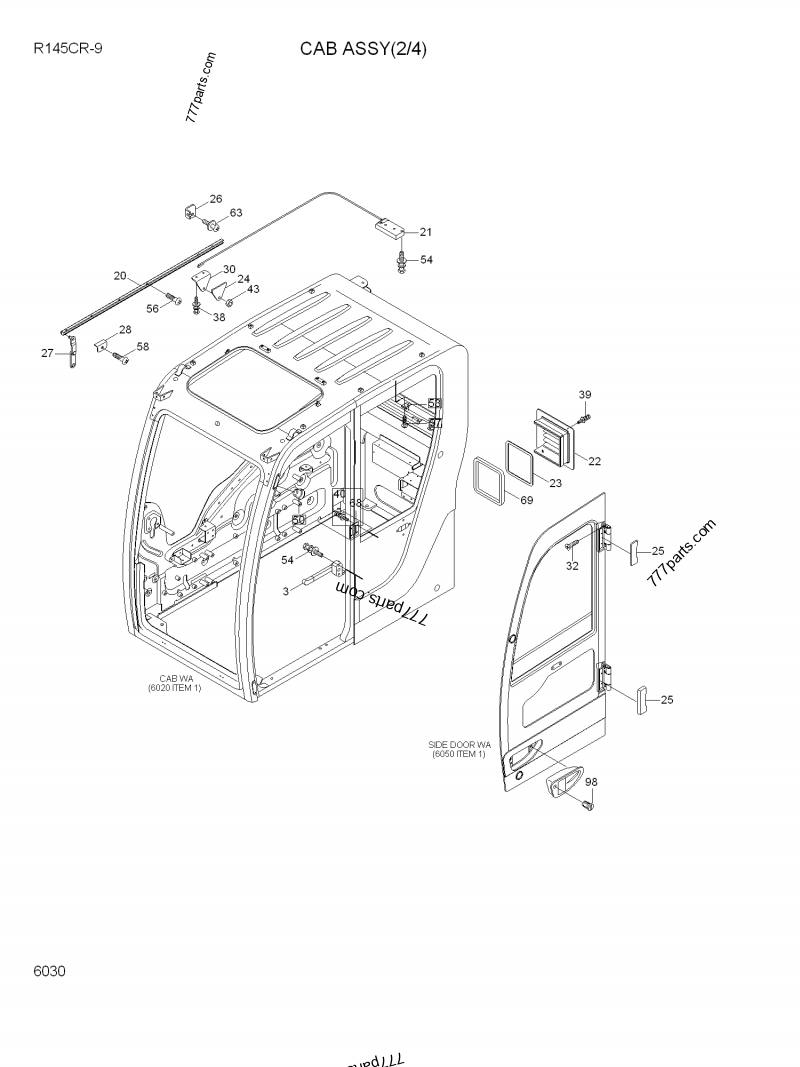 Assemblage De Loquet Pour Pelle Hyundai R140LC-9 R160LC-9 - Réf. 71Q6-02110 & 71Q6-02131 - Neuf
