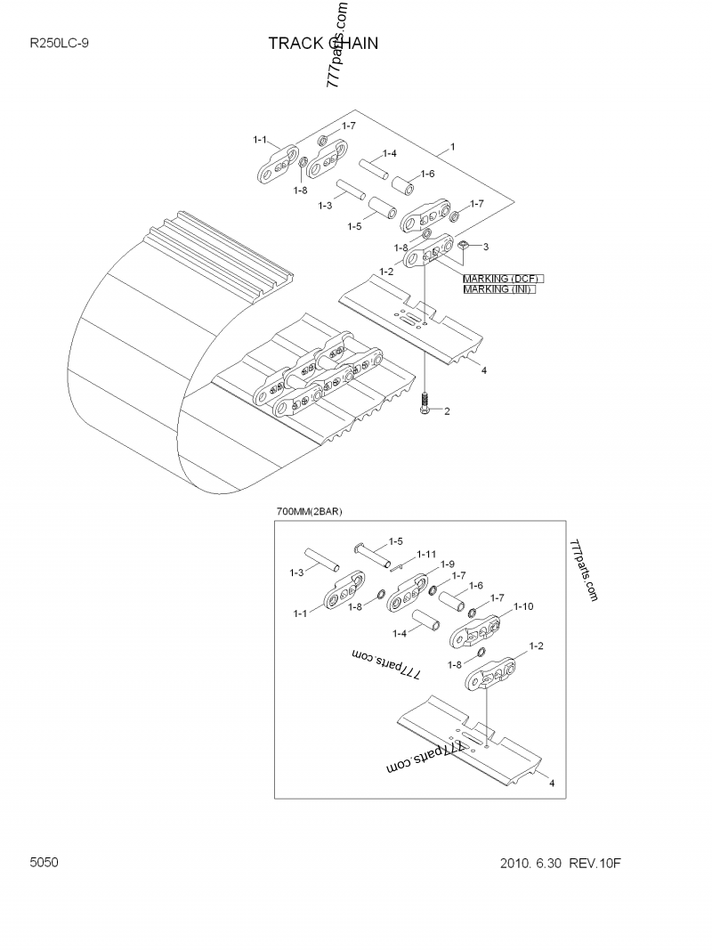 81N8-26600 TRACK LINK ASSY - 81n826600 - Hyundai spare part
