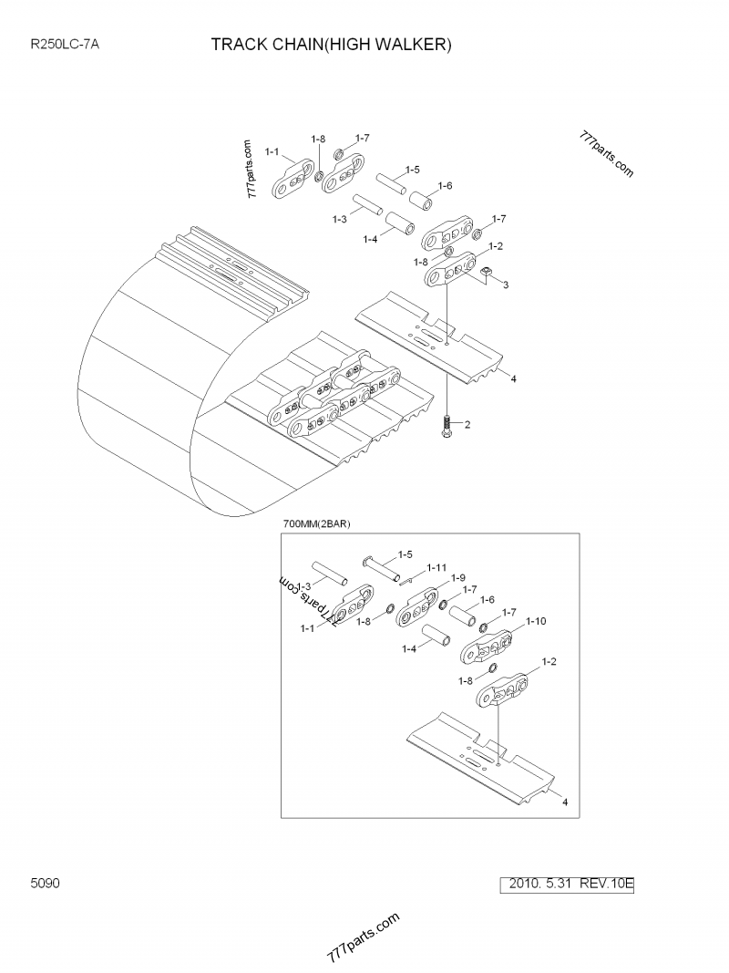 81N8-26610 BOLT-TRACK - 81n826610 - Hyundai spare part