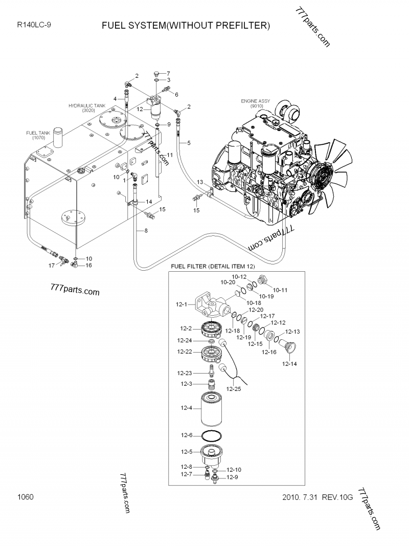 11Q4-50010 VALVE-FUEL CUT - 11q450010 - Hyundai spare part