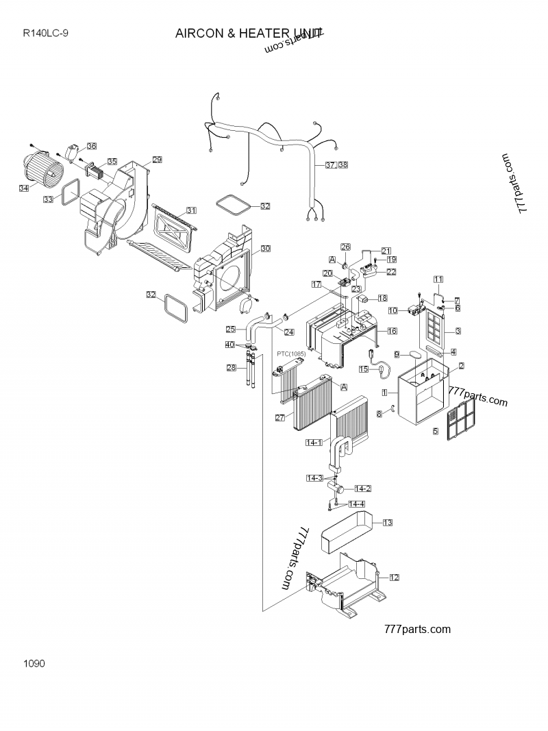 11Q690412 AIRCON&HEATER UNITFATC 11q690412 Hyundai spare part